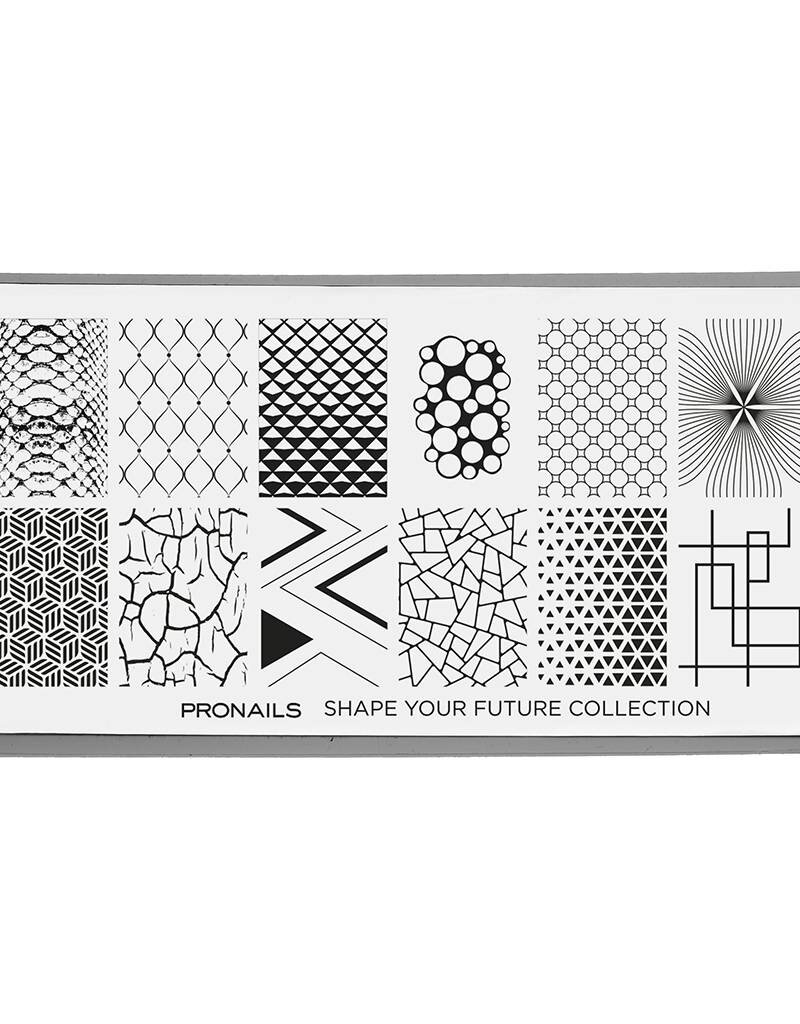 Pronails Stamping Plate Shape Your Future + Scraper