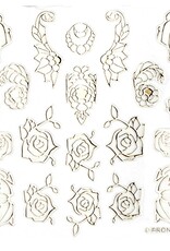 Pronails Nail Stickers Blooming Bouquet Gold