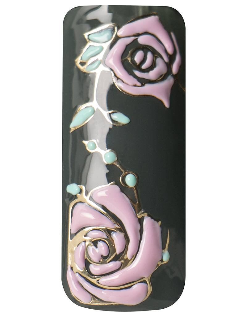 Pronails Nail Stickers Blooming Bouquet Gold