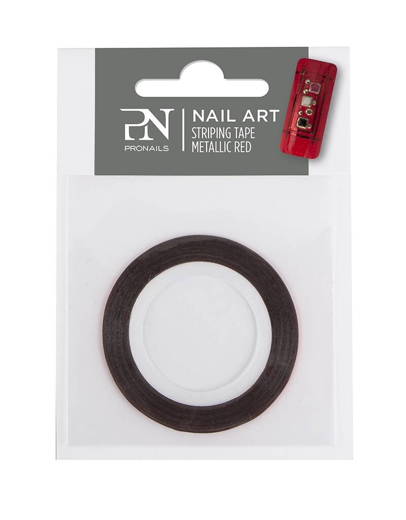 Pronails Striping Tape Metallic Red 20 m
