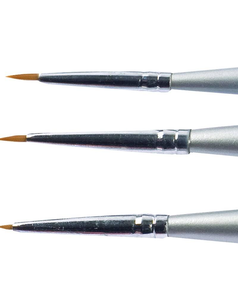 Pronails Sharp Nail Art Brush - Set of 3 Sizes