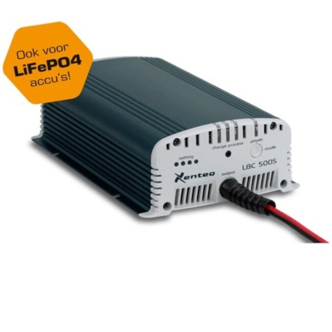 Acculader LBC 500- 12 Volt / 10 Amp. (ook voor LiFePo4 accu's)