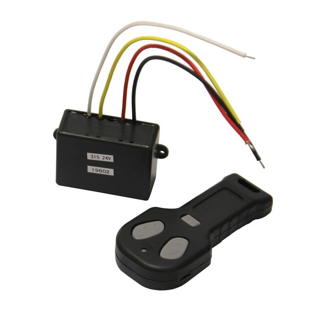 Draadloze afstandsbediening 12V of 24V. Uw keuze: