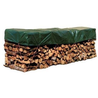 DEKZEIL PE 225-240 gr/m2 - Brandhout afdekking / Supertarp PREMIUM 1,5 x 6 meter met UV (LDPE) Coating