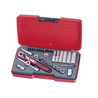 Teng Tools 1/4 doppenset 35 delig Engelse maten