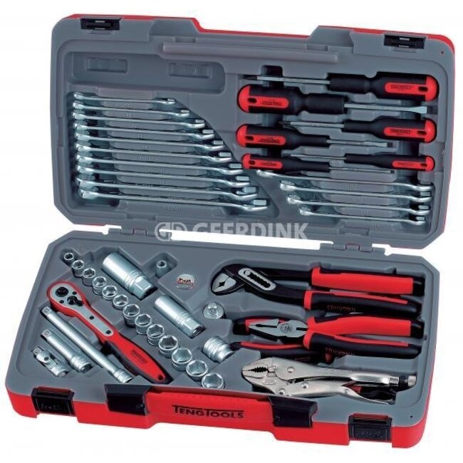 Teng Tools 3/8 doppenset / gereedschapkoffer 48 delig