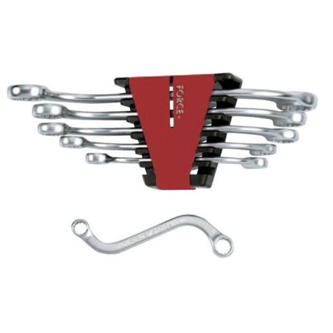 Force Gebogen S-sleutels 6 delig 10 t/m 24mm