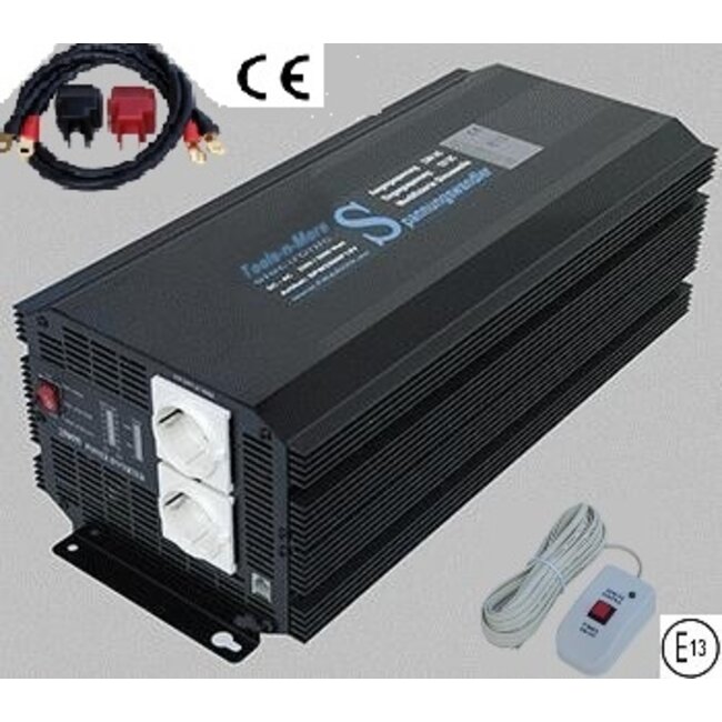 Omvormer 12 naar 230 volt, 5000 watt continue - 10000 watt piek