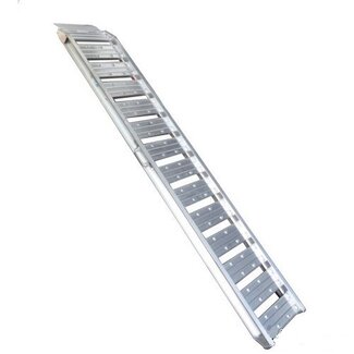 Oprijplaat aluminium lichtgewicht - max. 500 Kg - 200 x 35,5 cm - Prijs per stuk