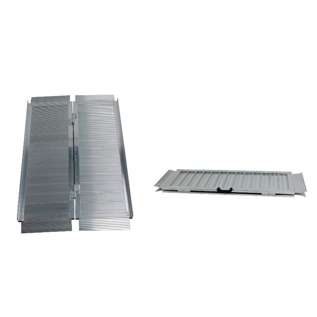 Aluminium (Rolstoel/Scootmobiel) Oprijplaat (opvouwbaar) 122 cm lang x 74,5 cm breed