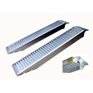 Set Aluminium Oprijplaten - 250 cm lang x 40 cm breed - max. 2800 kg per paar