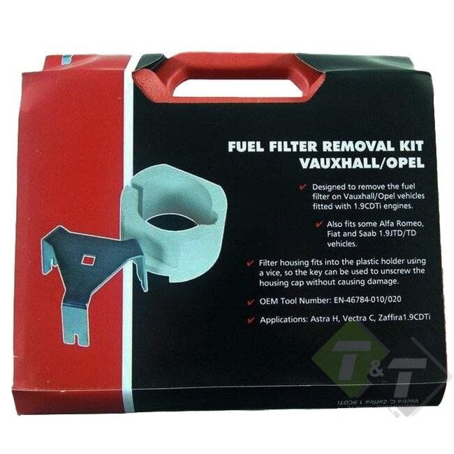 Brandstoffilter demontage -  Opel 1.9 CDTI / JTD / TD Astra H, Vectra C, Zafira, Alfa Romeo, Saab en Fiat