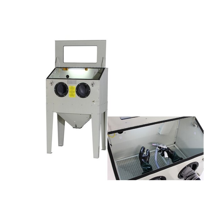 Straalcabine / straalkast - inhoud 220 liter - Met voorklep