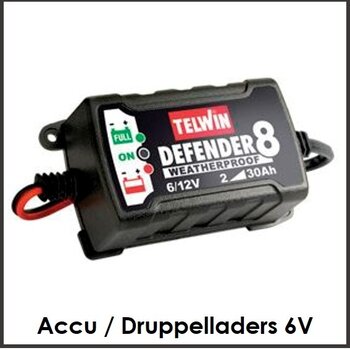 Accu / Druppelladers 6V