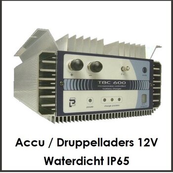 Accu / Druppelladers 12V - Waterdicht IP65