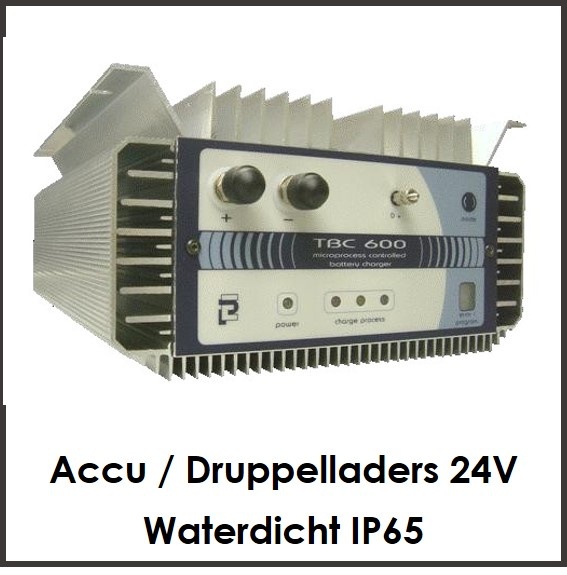 Accu / Druppelladers 24V - Waterdicht IP65