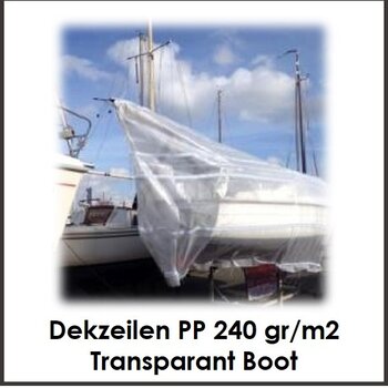 Dekzeilen PP 240 gr/m2 Transparant Boot