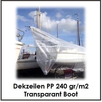 Dekzeilen PP 240 gr/m2 Transparant Boot