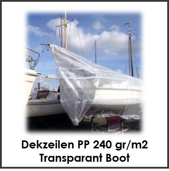 Dekzeilen PP 240 gr/m2 Transparant Boot
