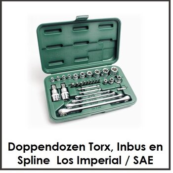 Doppen & Doppendozen Imperial / SAE (Engelse maten)