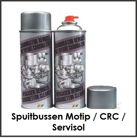 Spuitbussen Motip / CRC / Servisol (uitlopend)