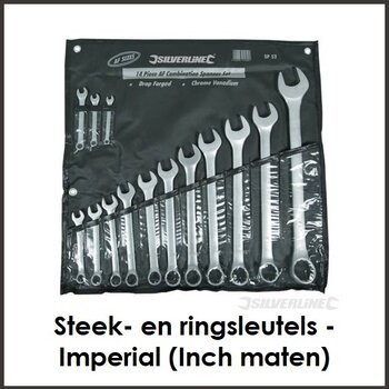 Steek- en ringsleutels - Imperial (Inch maten)