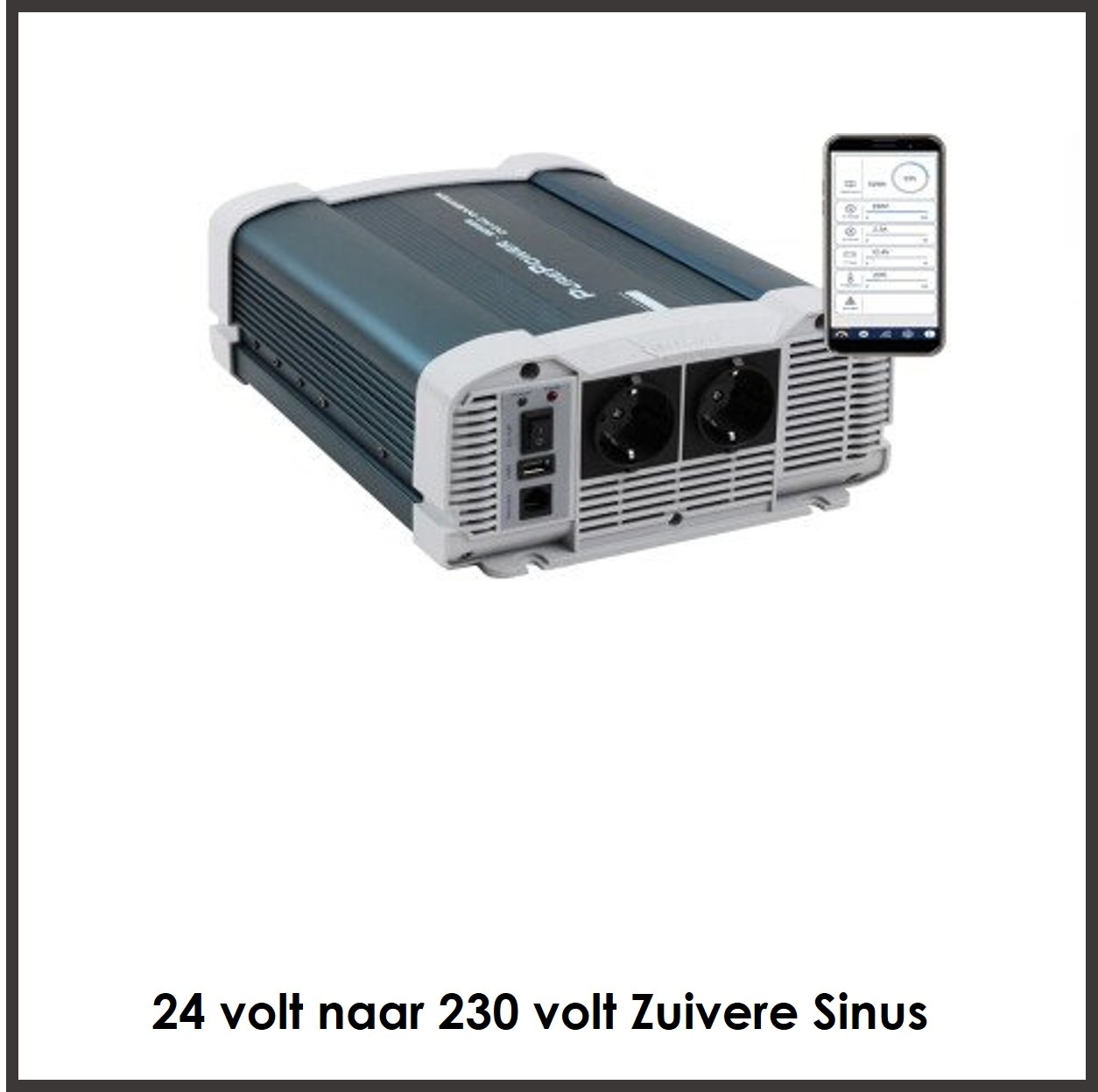 Zuivere Sinus Omvormers 24V naar 230V - PurePower