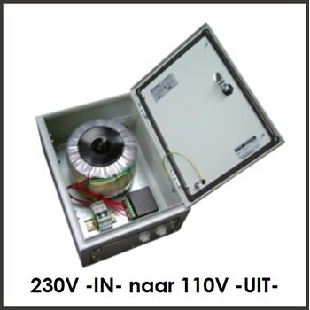 230V -IN- naar 110V -UIT-