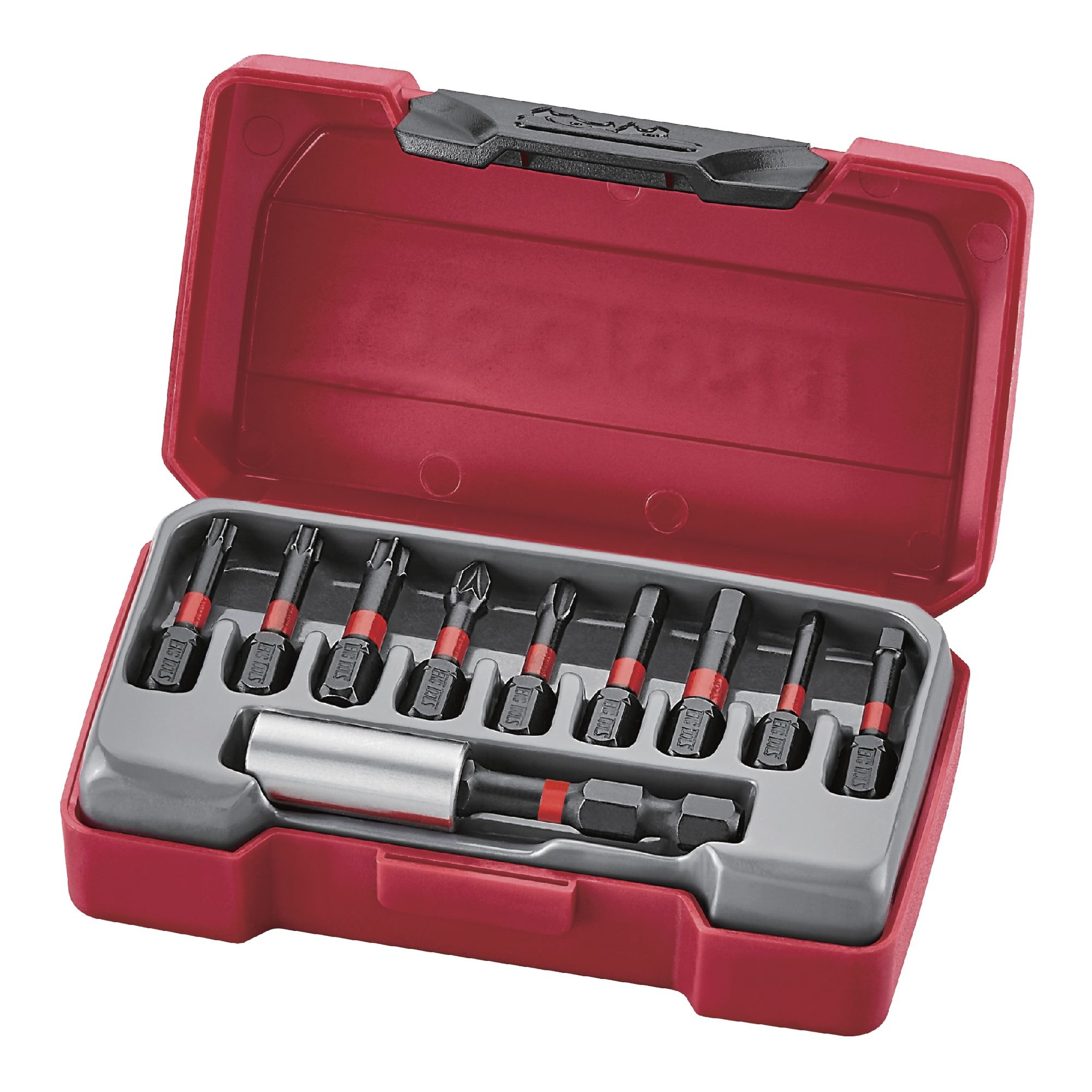 10-DELIGE IMPACT BITSET ROB, HEX, GR, PZ, TX - Tools-n-More Gereedschappen