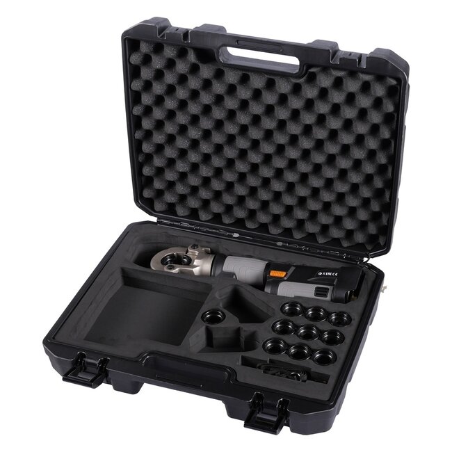 Kabelkrimptang SET 2x 2.0Ah Accu + oplader 300mm 60kN