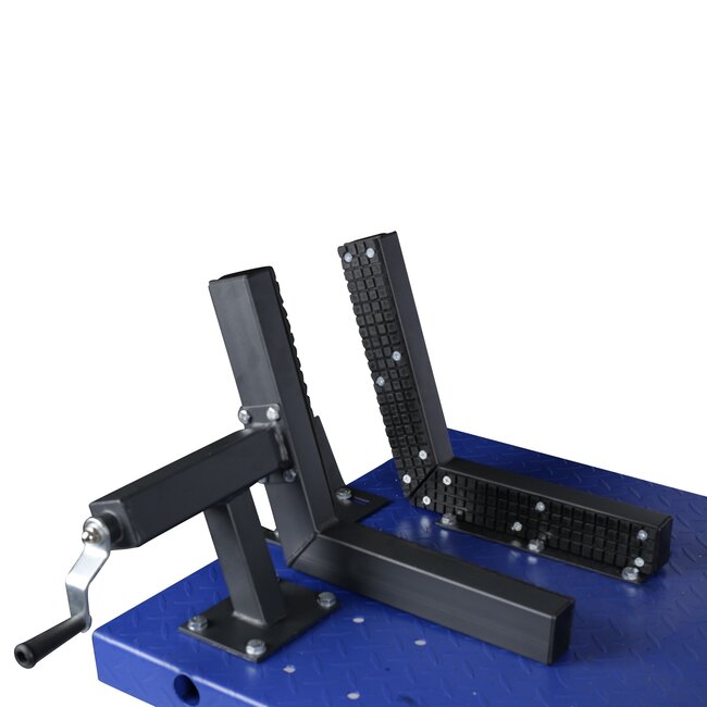 Motorheftafel kruis 675 kg hydraulisch en pneumatisch