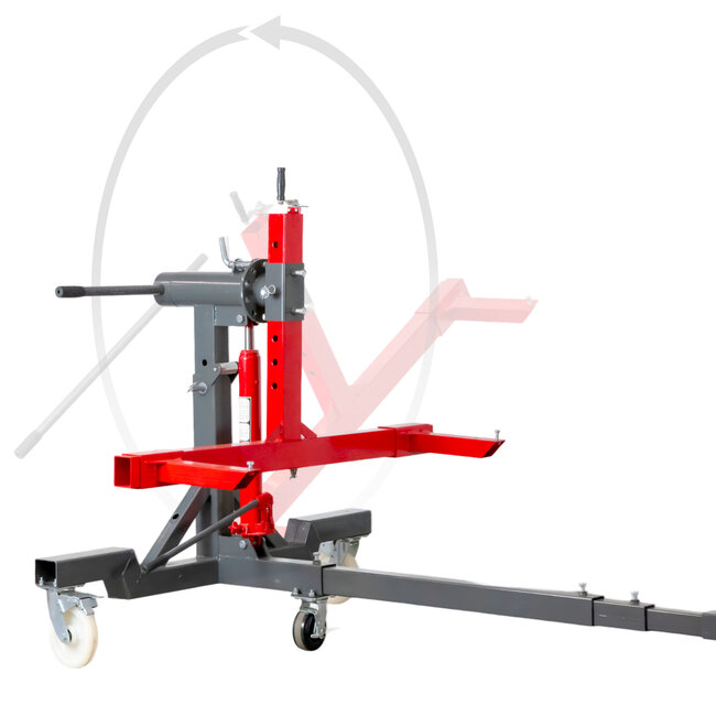 Kantelbrug carrosserie 360° 2 ton mobiel wielen 200 mm MW Tools