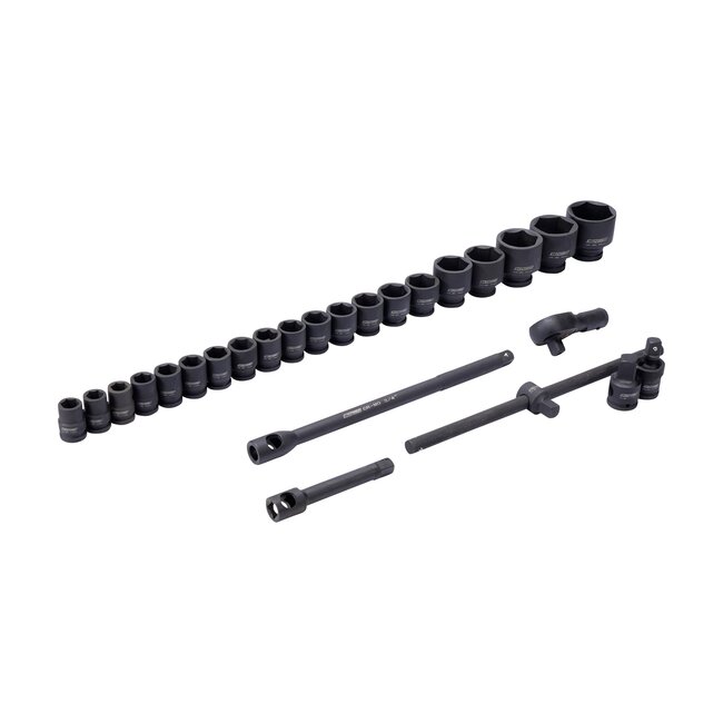 Doppendoos Impact 3/4 en 1 Inch - 26 delig - METRISCH