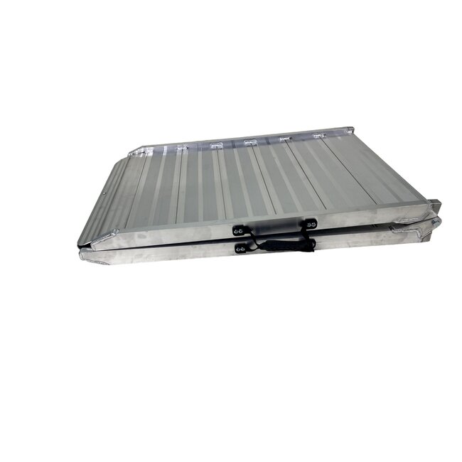 Oprijplaat aluminium  - 213,5 x 90cm - Opvouwbaar - max 400 kg