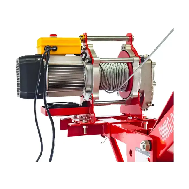 Mobiele Hijskraan / Bouwkraan 500 kg - met 230V lier - 25 mtr kabel