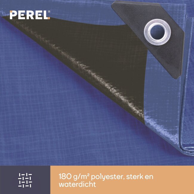 DEKZEIL PE BLAUW/ZWART - 180 gr/m2 - 2 x 3 mtr