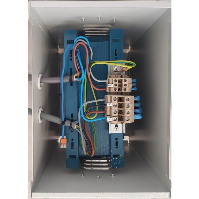 Transformator 230V IN naar 400V UIT - in kast - 50 kW (Omkeerbaar)