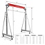 MW TOOLS Hijsbok / Portaalkraan 3 ton