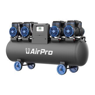 Compressor olievrij - 4x2pk - 120 Liter tank - 400V