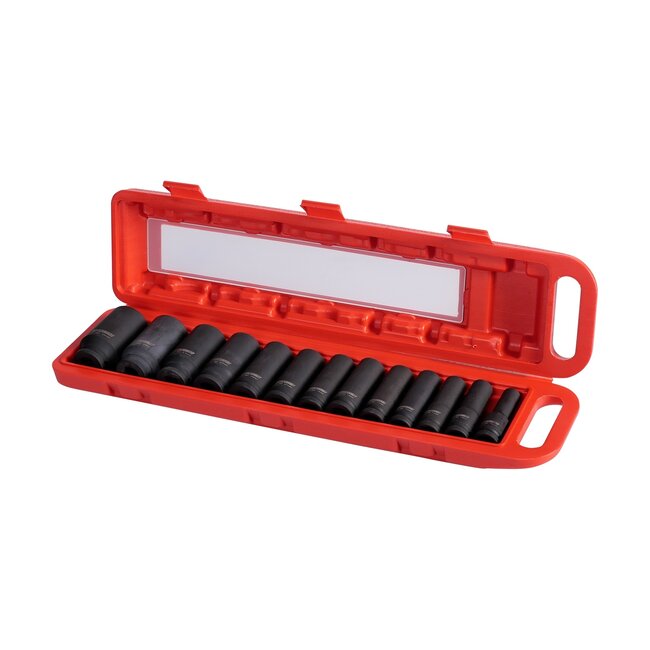 Slagdoppen Krachtdoppen Impact 12 kant 1/2" 13 dlg Metrisch