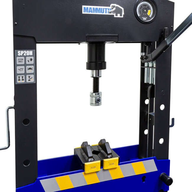 Werkplaatspers handbediend hydraulisch 20 ton