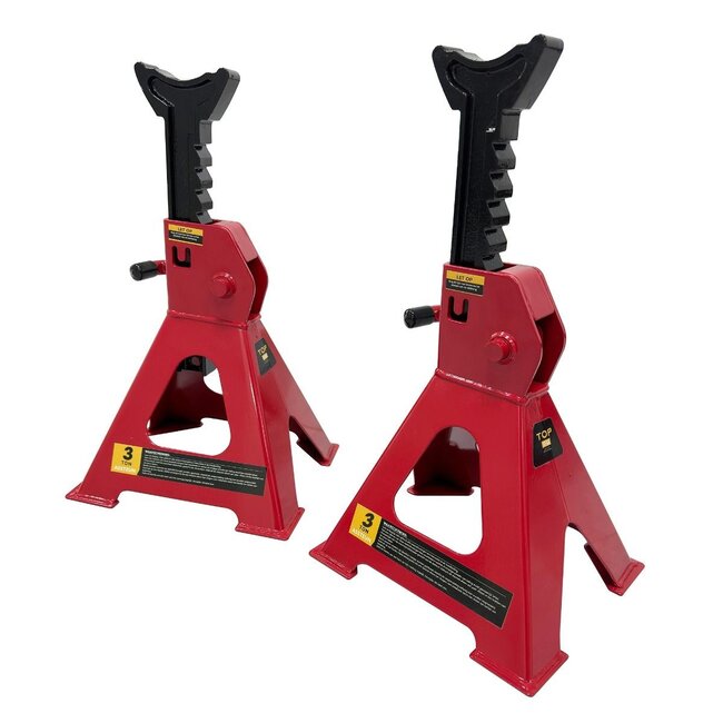 Assteun 3 ton - Set van 2 stuks - Rood