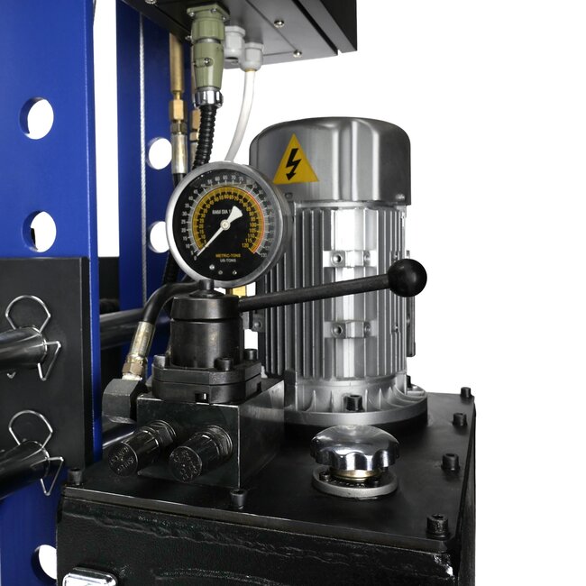 Werkplaatspers elektrisch met handlier 75 ton - Mammuth