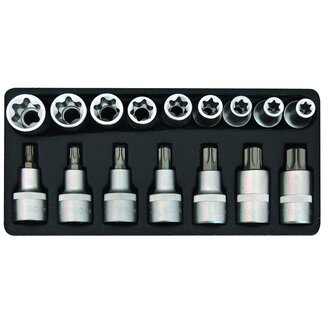 Torxdoppenset 1/2" 16 delig