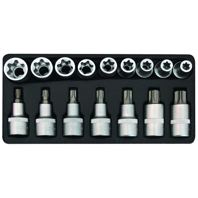 Torxdoppenset 1/2" 16 delig