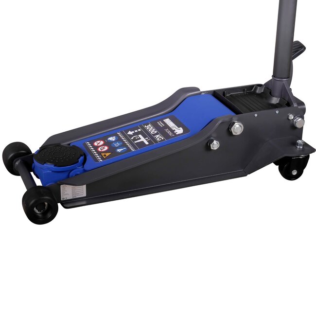 Mammuth Garagekrik 3 ton - Dubbele plunjer - Extra laag