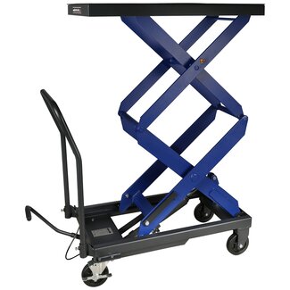 Mammuth verrijdbare heftafel 300kg met dubbele schaar