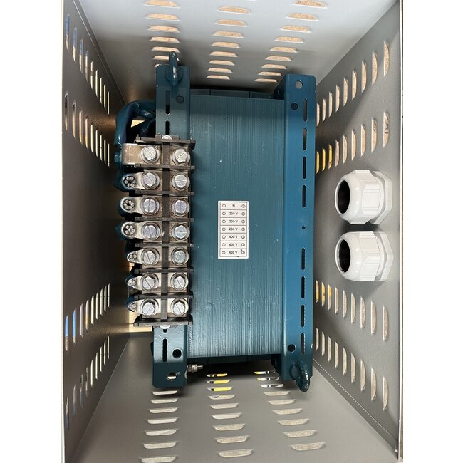 Transformator 230V IN naar 400V UIT - in kast - 160 kVA  (Omkeerbaar)