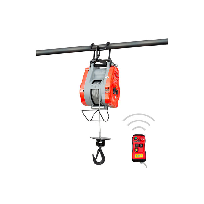 Elektrische kabeltakel 490kg 30m draadloze sturing variabele snelheid 230V