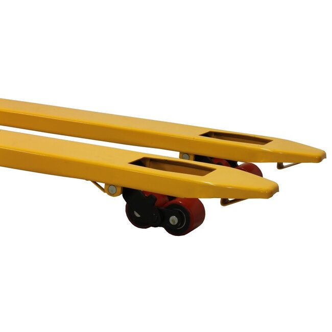 Palletwagen 2500kg dubbel voorwiel 115cm